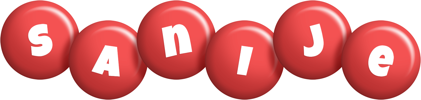 Sanije candy-red logo