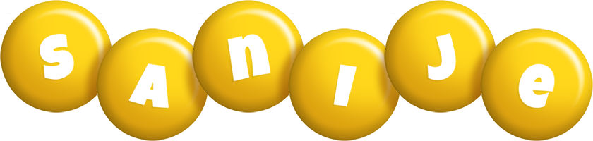 Sanije candy-yellow logo