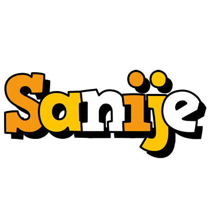 Sanije cartoon logo