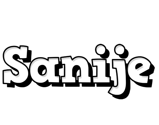 Sanije snowing logo
