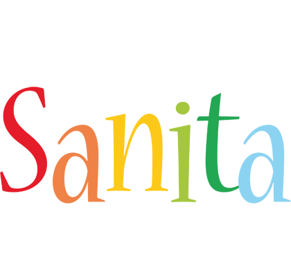 Sanita birthday logo