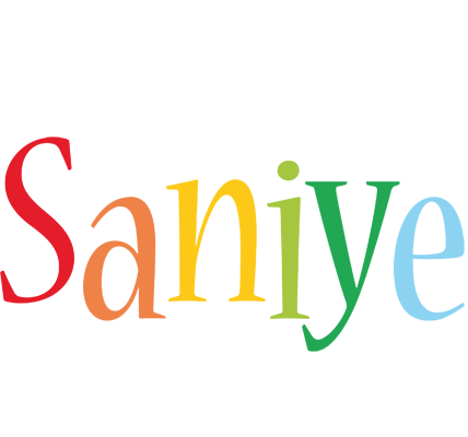 Saniye birthday logo