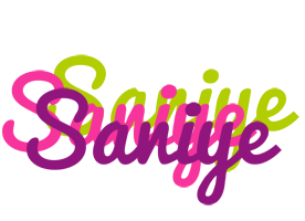 Saniye flowers logo