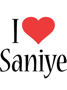 Saniye i-love logo