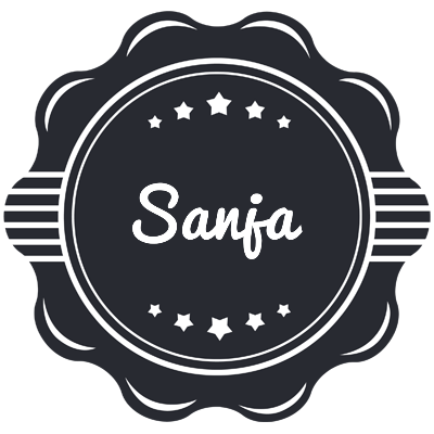 Sanja badge logo