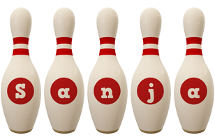 Sanja bowling-pin logo