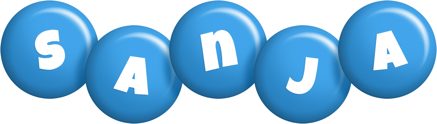 Sanja candy-blue logo