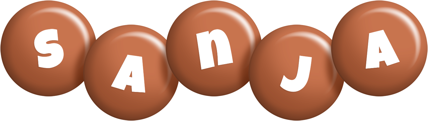 Sanja candy-brown logo