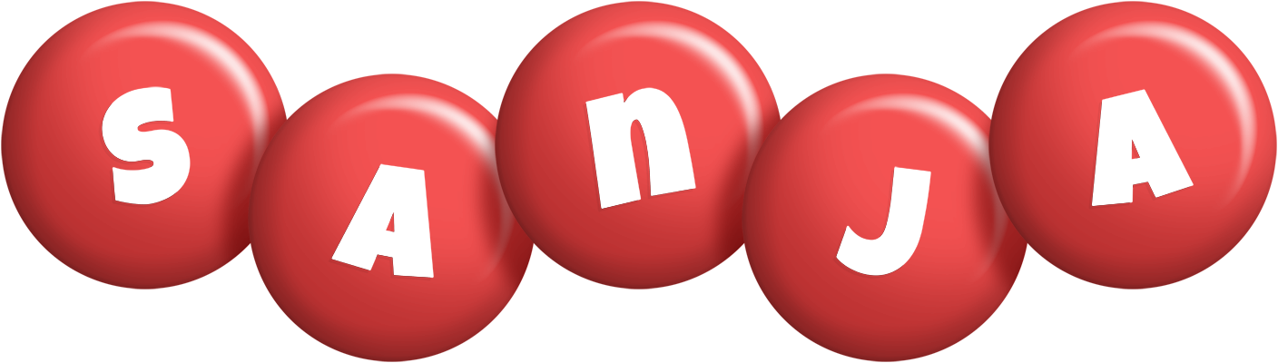 Sanja candy-red logo