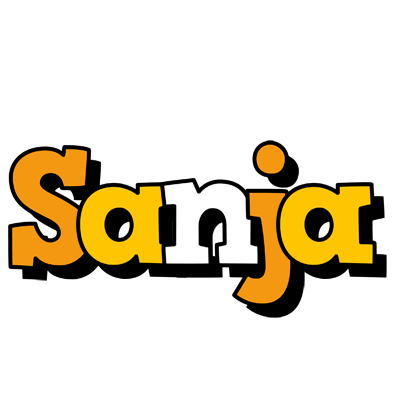 Sanja cartoon logo
