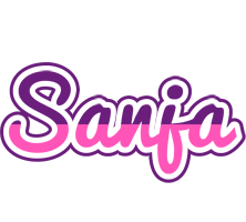 Sanja cheerful logo