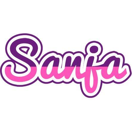 Sanja cheerful logo