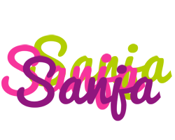 Sanja flowers logo