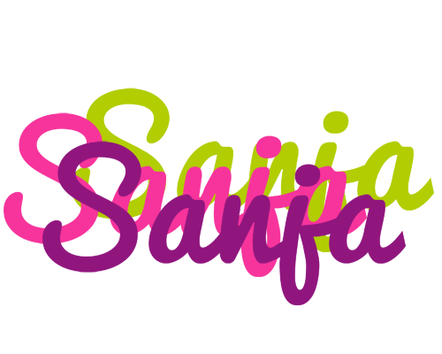 Sanja flowers logo