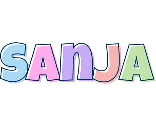 Sanja pastel logo