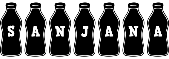 Sanjana bottle logo