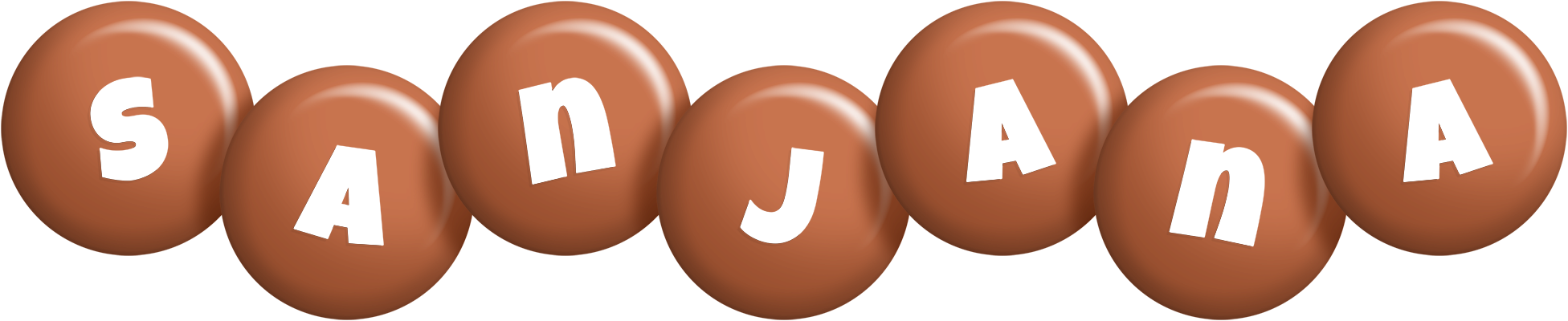 Sanjana candy-brown logo