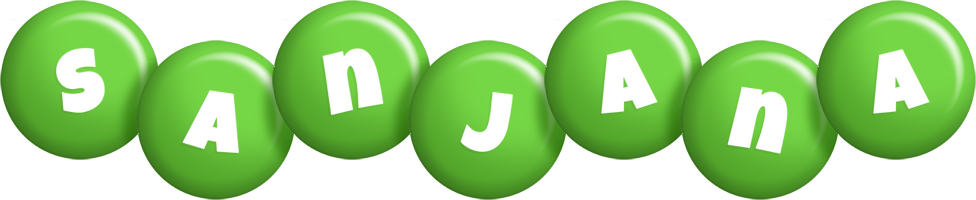 Sanjana candy-green logo