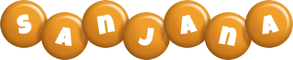 Sanjana candy-orange logo