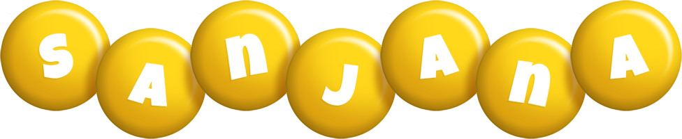 Sanjana candy-yellow logo