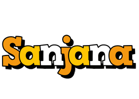Sanjana cartoon logo