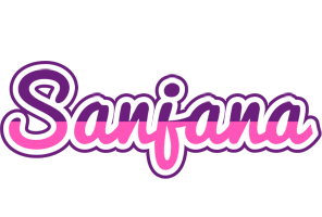 Sanjana cheerful logo
