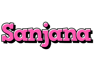 Sanjana girlish logo