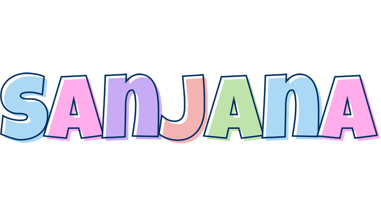 Sanjana pastel logo