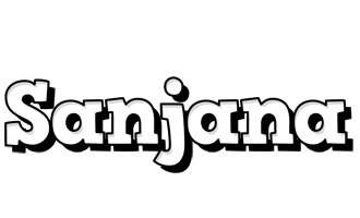 Sanjana snowing logo