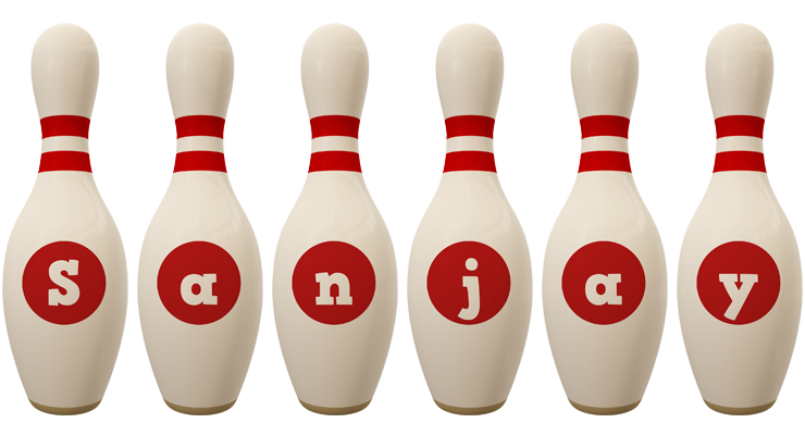 Sanjay bowling-pin logo