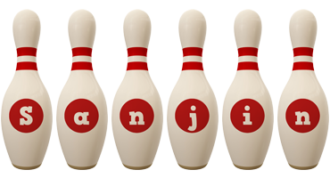 Sanjin bowling-pin logo