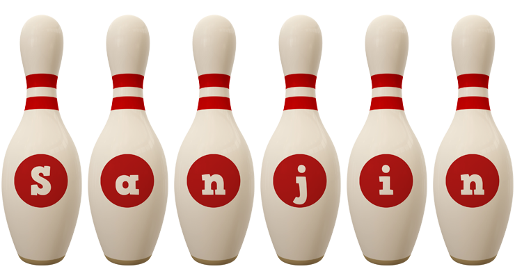 Sanjin bowling-pin logo