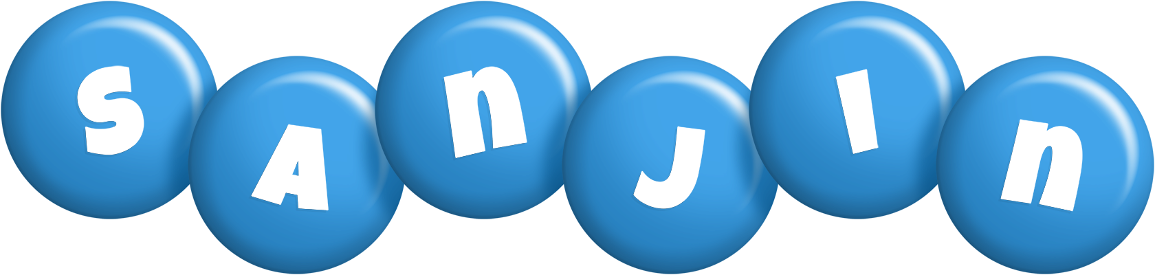 Sanjin candy-blue logo