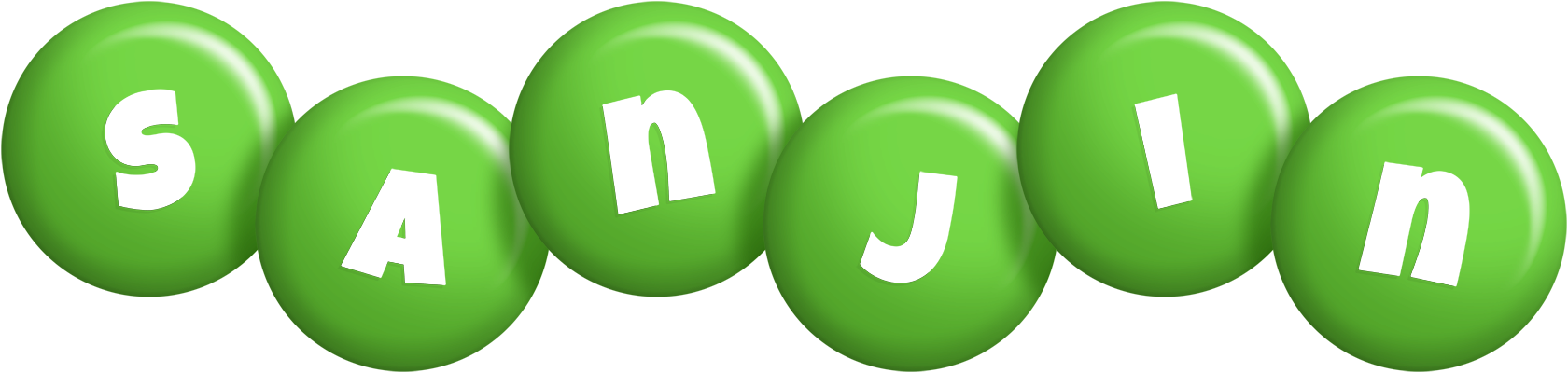 Sanjin candy-green logo