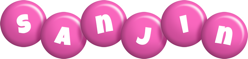 Sanjin candy-pink logo