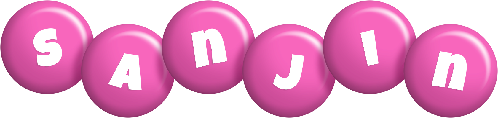 Sanjin candy-pink logo