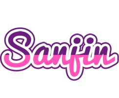 Sanjin cheerful logo