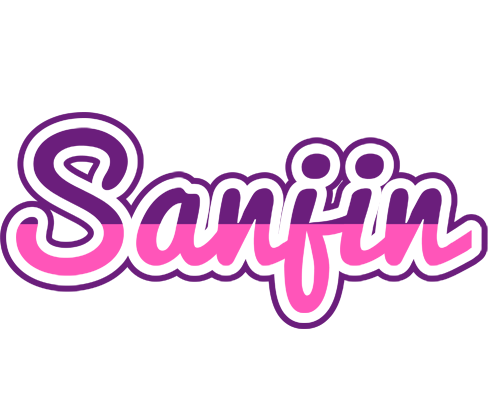 Sanjin cheerful logo