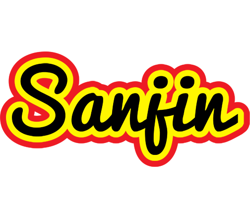 Sanjin flaming logo