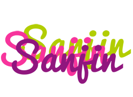 Sanjin flowers logo