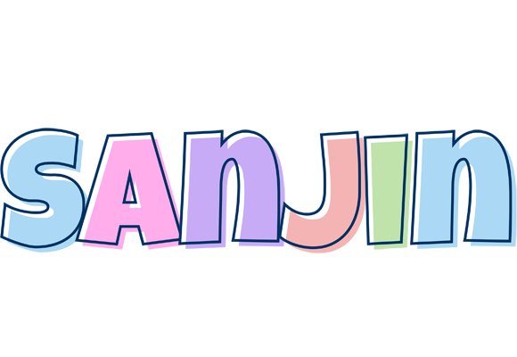 Sanjin pastel logo