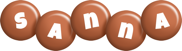 Sanna candy-brown logo