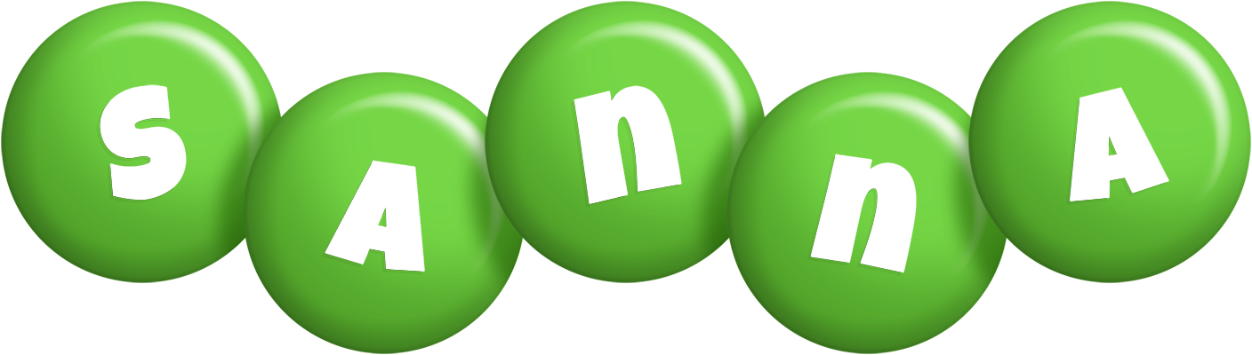 Sanna candy-green logo