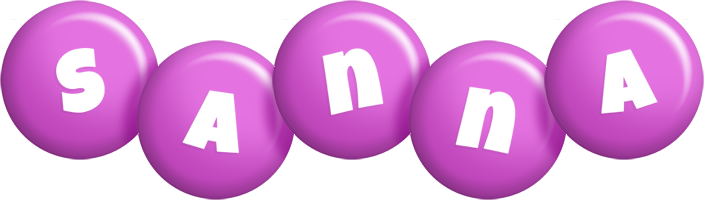 Sanna candy-purple logo