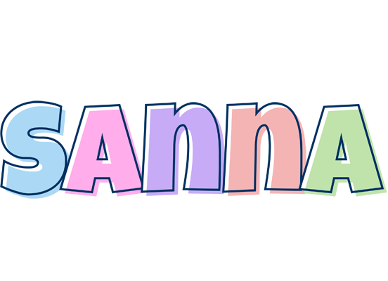 Sanna pastel logo