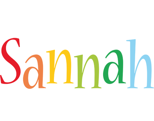 Sannah birthday logo