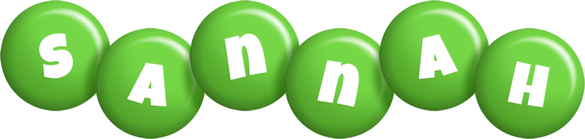 Sannah candy-green logo