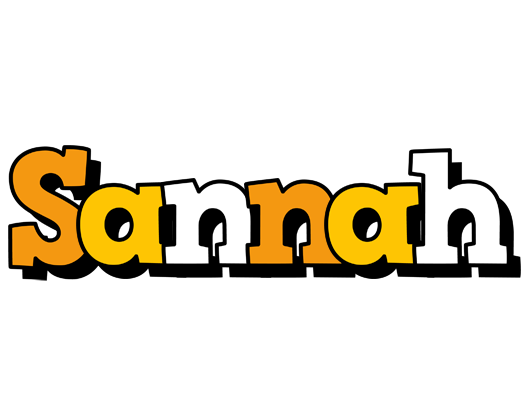 Sannah cartoon logo