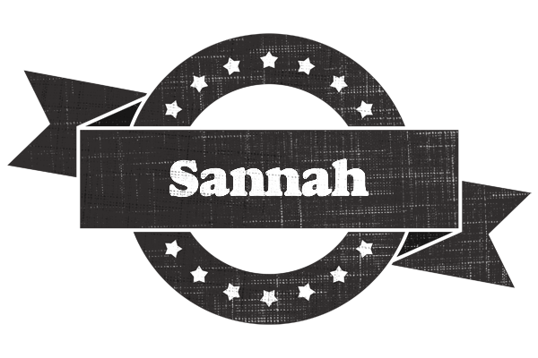 Sannah grunge logo