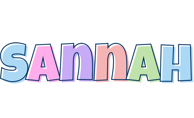 Sannah pastel logo